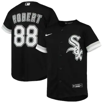 youth nike luis robert black chicago white sox alternate re